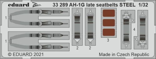 Eduard - Ah-1G Late Seatbelts Steel For Icm