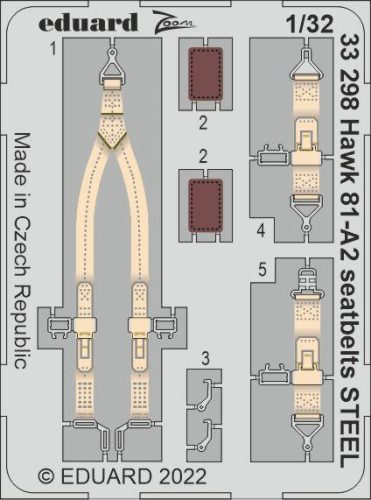 Eduard - Hawk 81-A2 Seatbelts Steel