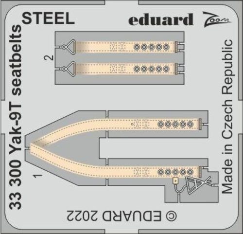 Eduard - Yak-9T seatbelts STEEL