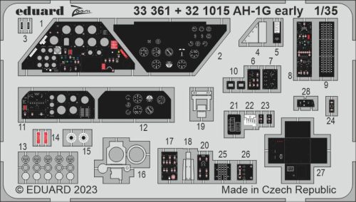 Eduard - AH-1G early seatbelts STEEL 1/35