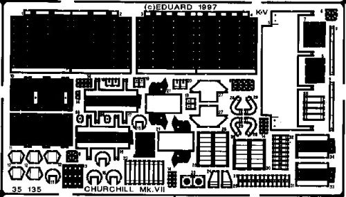 Eduard - Churchill Mk.VII Detail