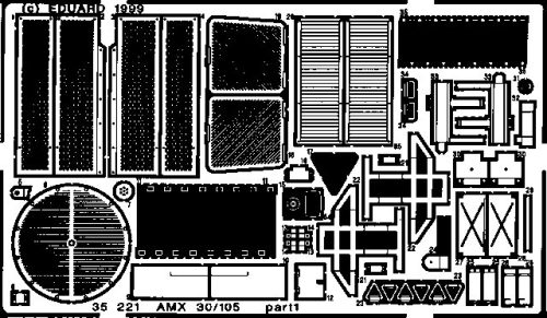 Eduard - AMX 30/105 Detail