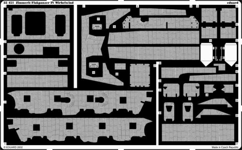 Eduard - Zimmerit Flakpanzer IV Wirbelwind for Tamiya