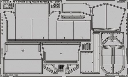 Eduard - M-7 Priest deep water fording eq. for Academy