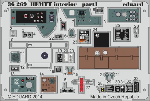 Eduard - HEMTT interior for Italeri