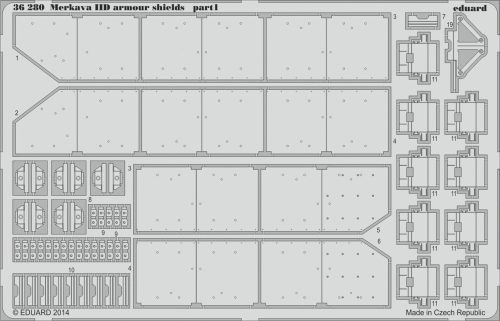 Eduard - Merkava IID armour shields for Academy