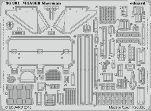 Eduard - M4A3E8 Sherman for Tamiya