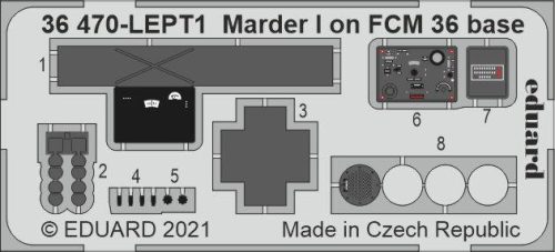 Eduard - Marder I On Fcm 36 Base 1/35 For Icm