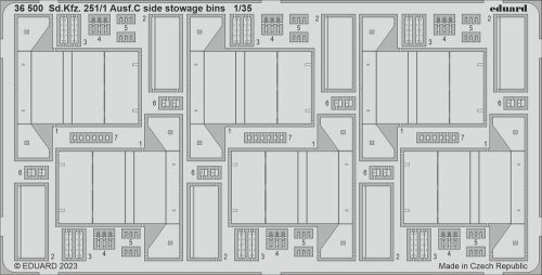 Eduard - Sd.Kfz. 251/1 Ausf.C side stowage bins 1/35 ACADEMY