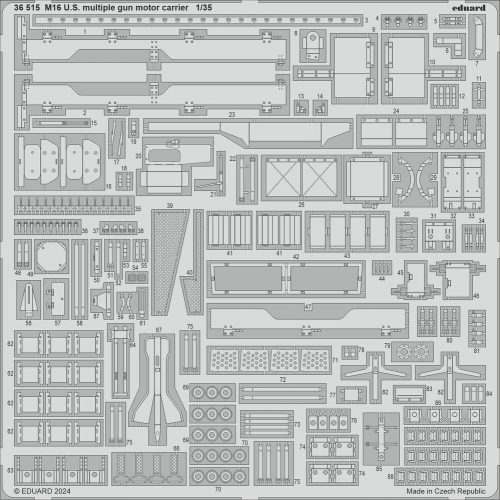 Eduard - M16 U.S. multiple gun motor carrier 1/35 TAMIYA