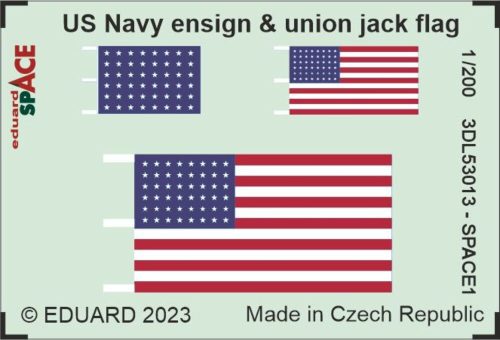 Eduard - US Navy ensign & union jack flag SPACE 1/200