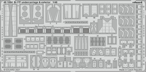 Eduard - B-17F undercarriage & exterior for HKM