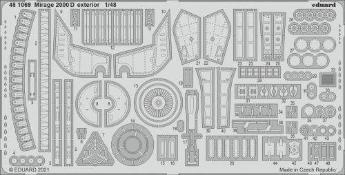 Eduard - Mirage 2000D exterior for KINETIC