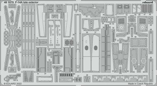 Eduard - F-14A Late Exterior For Tamiya