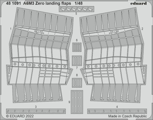 Eduard - A6M3 Zero landing flaps for EDUARD