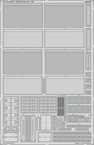 Eduard - B-24D bomb bay 1/48 REVELL