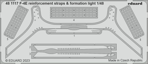 Eduard - F-4E reinforcement straps & formation lights 1/48 MENG