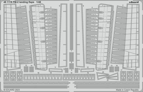 Eduard - FM-2 landing flaps 1/48 EDUARD