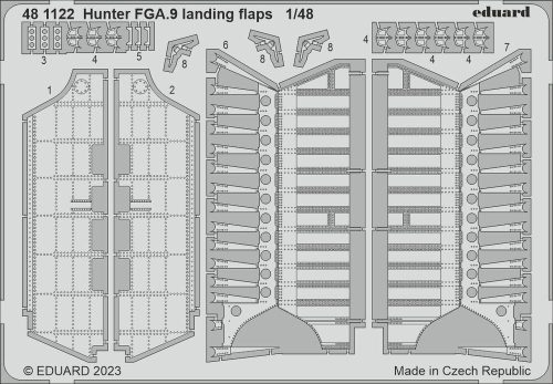 Eduard - Hunter FGA.9 landing flaps  1/48 AIRFIX