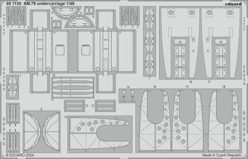 Eduard - SM.79 undercarriage 1/48 EDUARD