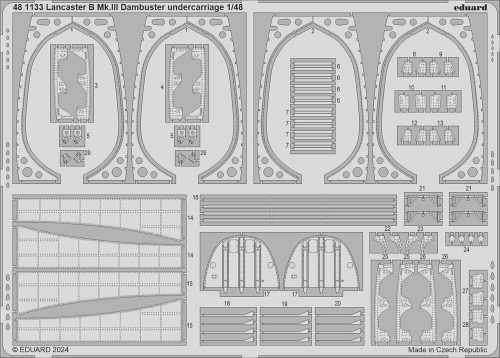 Eduard - Lancaster B Mk.III Dambuster undercarriage 1/48 HKM