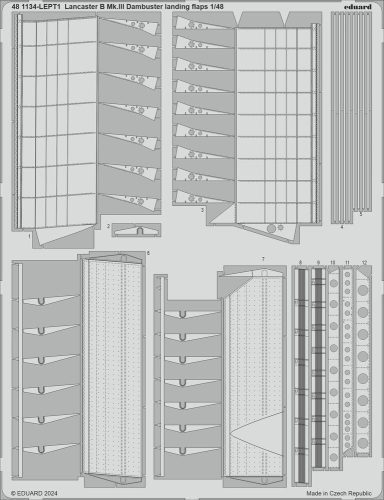 Eduard - Lancaster B Mk.III Dambuster landing flaps 1/48 HKM