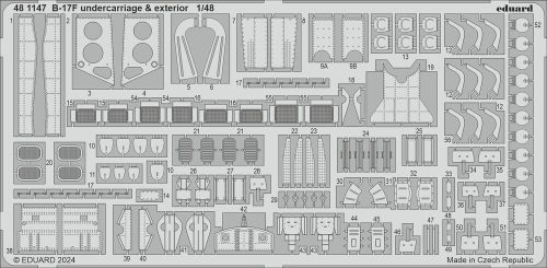 Eduard - B-17F undercarriage & exterior 1/48