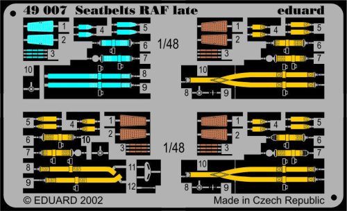 Eduard - Color Seatbelts RAF late