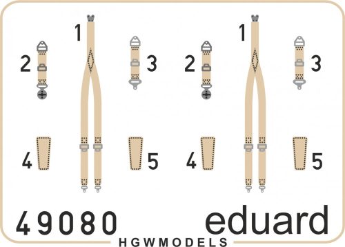 Eduard - Seatbelts RAF WWII late SUPERFABRIC