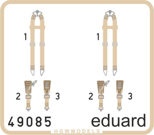 Eduard - Seatbelts Luftwaffe WWII bombers SUPERFA