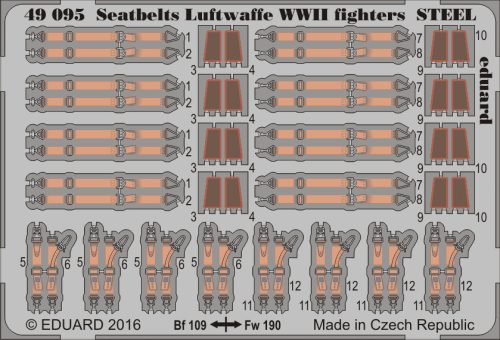 Eduard - Seatbelts Luftwaffe WWII fighters STEEL