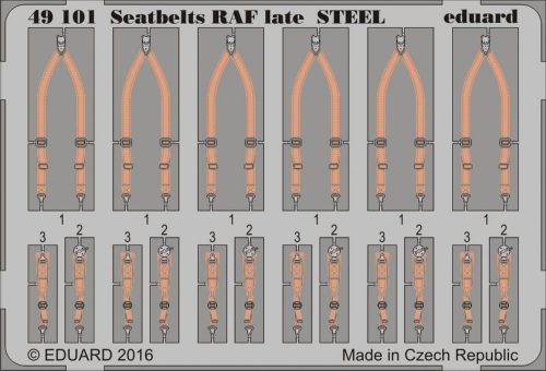 Eduard - Seatbelts RAF late STEEL