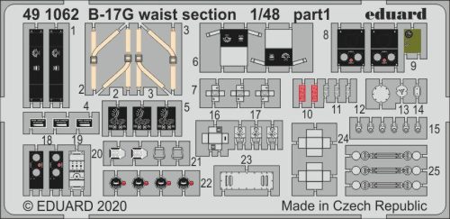 Eduard - B-17G waist section for HKM