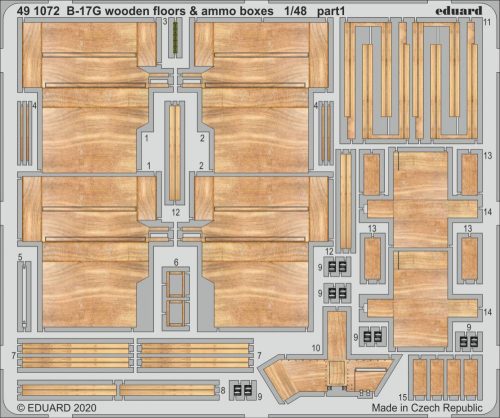 Eduard - B-17G wooden floors & ammo boxes for HKM