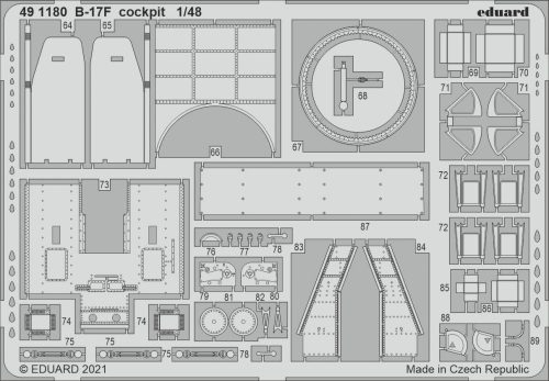 Eduard - B-17F cockpit for HKM