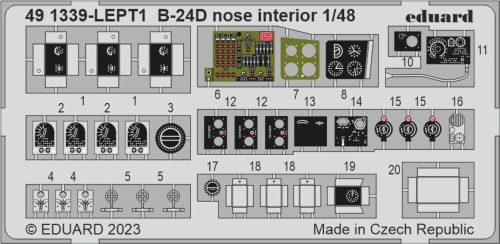 Eduard - B-24D nose interior 1/48 REVELL