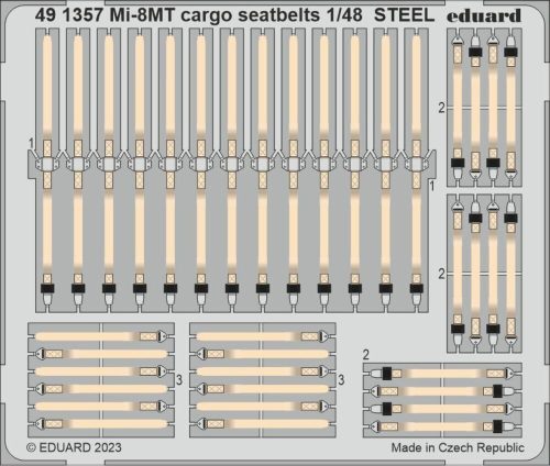 Eduard - Mi-8MT cargo seatbelts STEEL 1/48 TRUMPETER