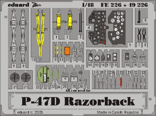 Eduard - P-47D Razorback for Tamiya