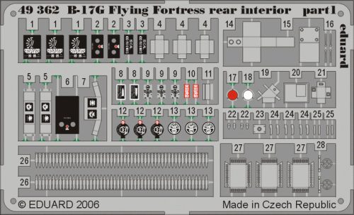 Eduard - B-17G Flying Fortress rear interior for Revell/Monogram