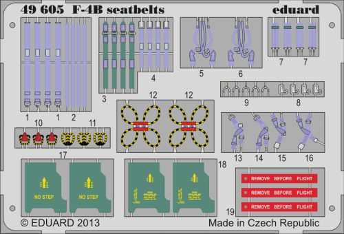 Eduard - F-4B seatbelts for Academy