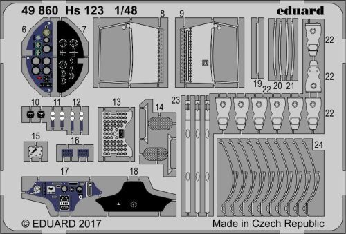 Eduard - Hs 123 for Gaspatch Models