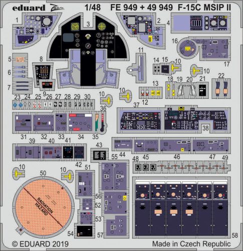 Eduard - F-15C MSIP II interior f.Great Wall Hobb