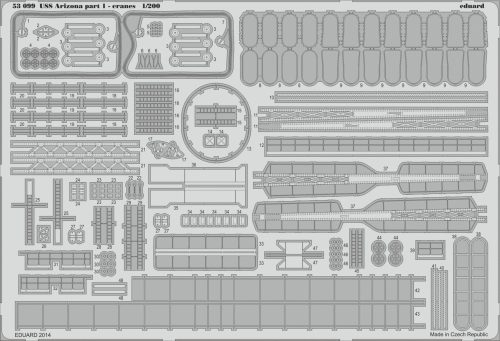 Eduard - USS Arizona part 1-cranes for Trumpeter