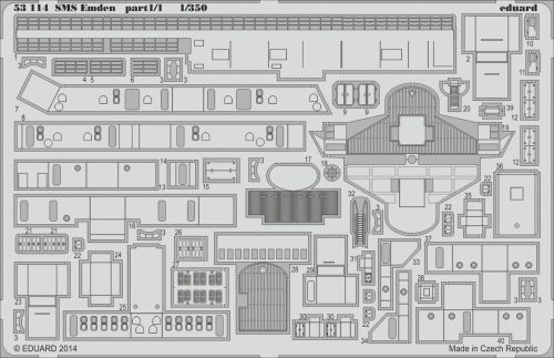 Eduard - SMS Emden part 1 1/350 for Revell