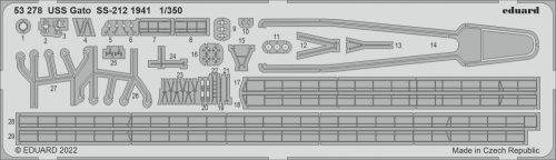 Eduard - Uss Gato Ss-212 1941 For Hobby Boss