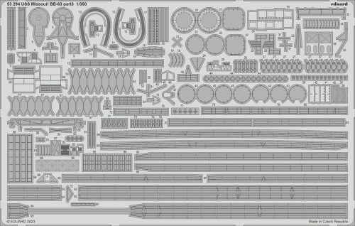 Eduard - USS Missouri BB-63 part 3 1/350 HOBBY BOSS