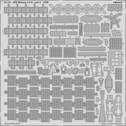 Eduard - USS Midway CV-41 part 4 TRUMPETER