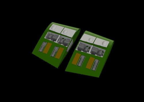 Eduard - Hurricane Mk.II gun bays PRINT 1/48