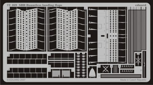 Eduard - SBD Dauntless landing flaps for Hasegawa