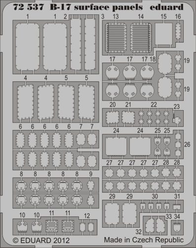 Eduard - B-17 surface panels S.A. for Revell